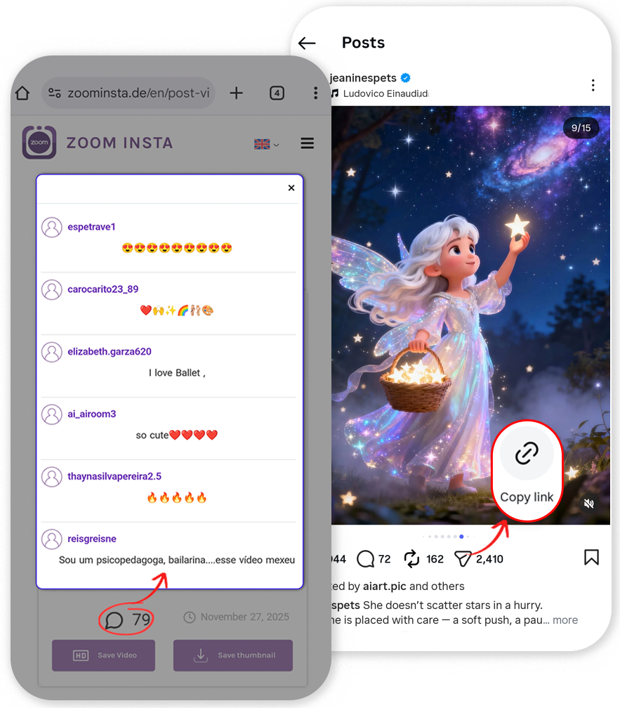 Instagram comments Viewer 