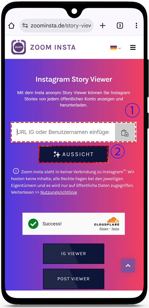 Instagram anonym Story Viewer