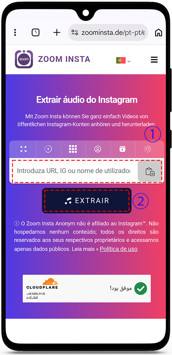 Instagram Audio Extractor