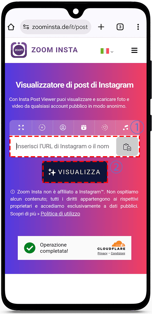 visualizzatore di post Instagram senza account