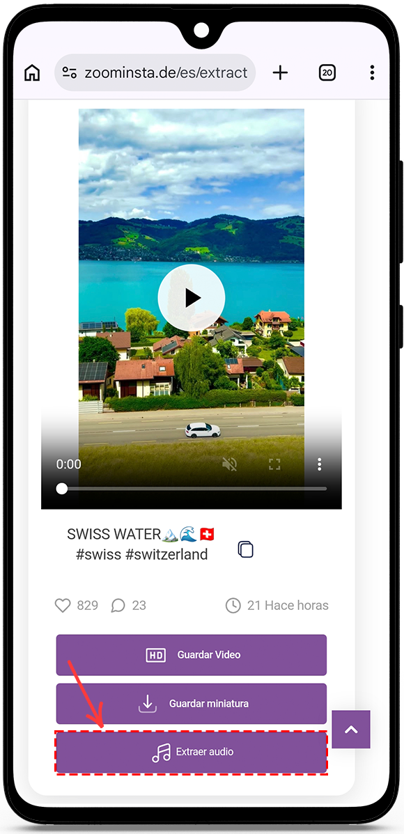 Extract Audio from Instagram Reels