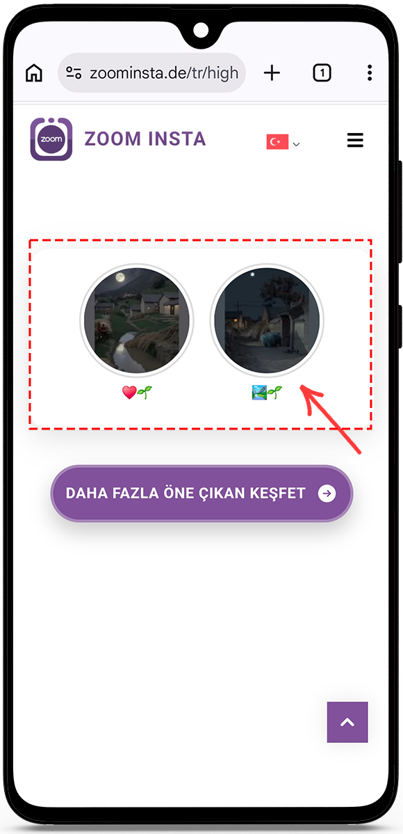 Hesap gerektirmeden Instagram öne çıkanlar görüntüleyici