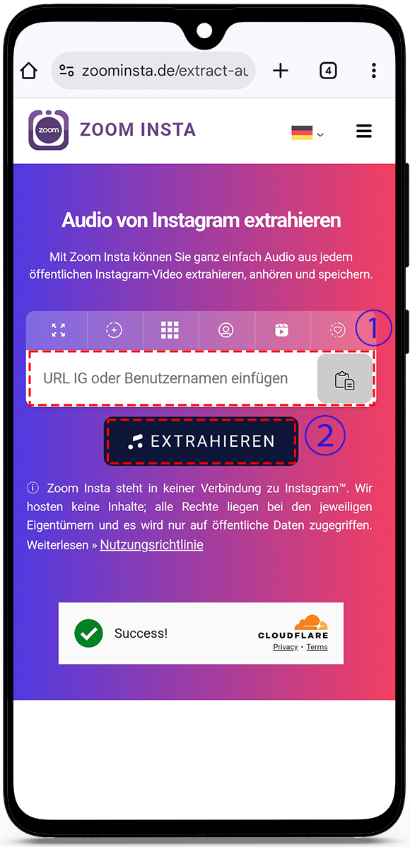 Instagram-Audio-Extraktor