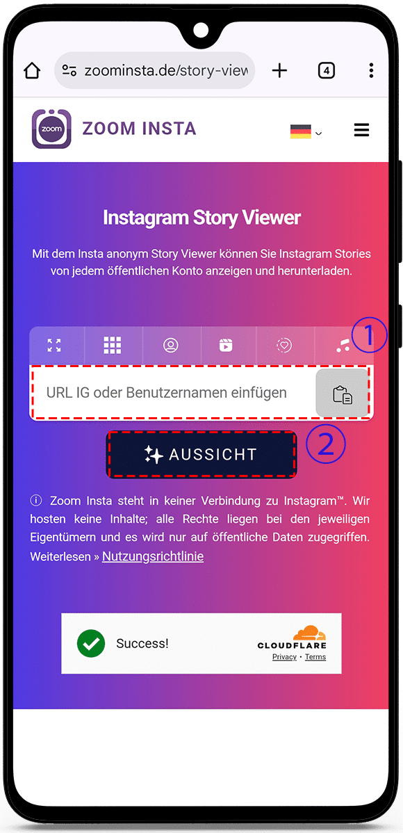 Instagram anonym Story Viewer