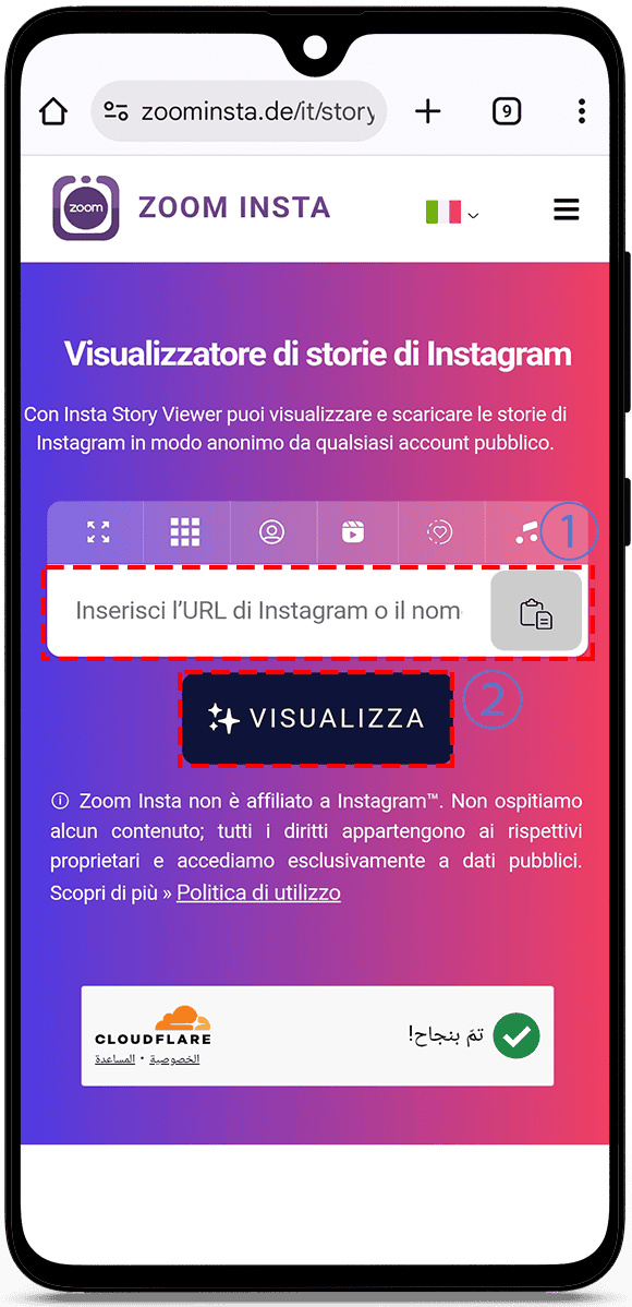 visualizzatore di storie di Instagram senza account