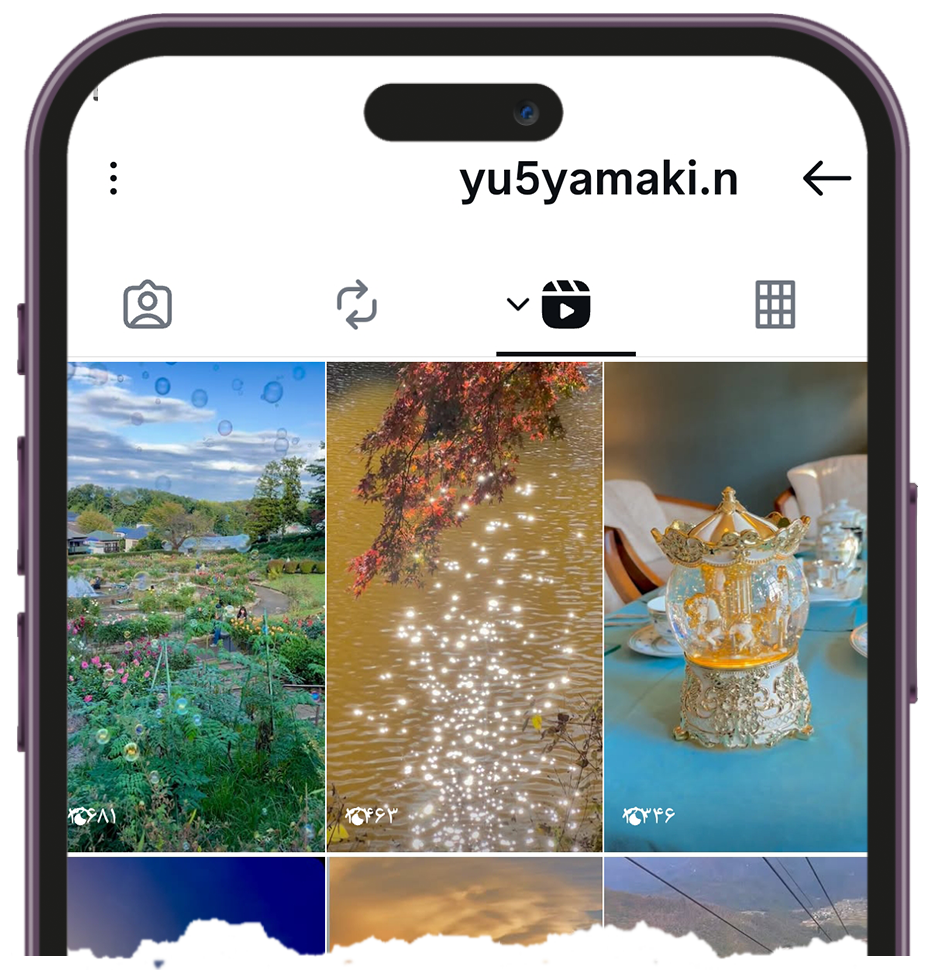 نمایشگر ریلز اینستاگرام