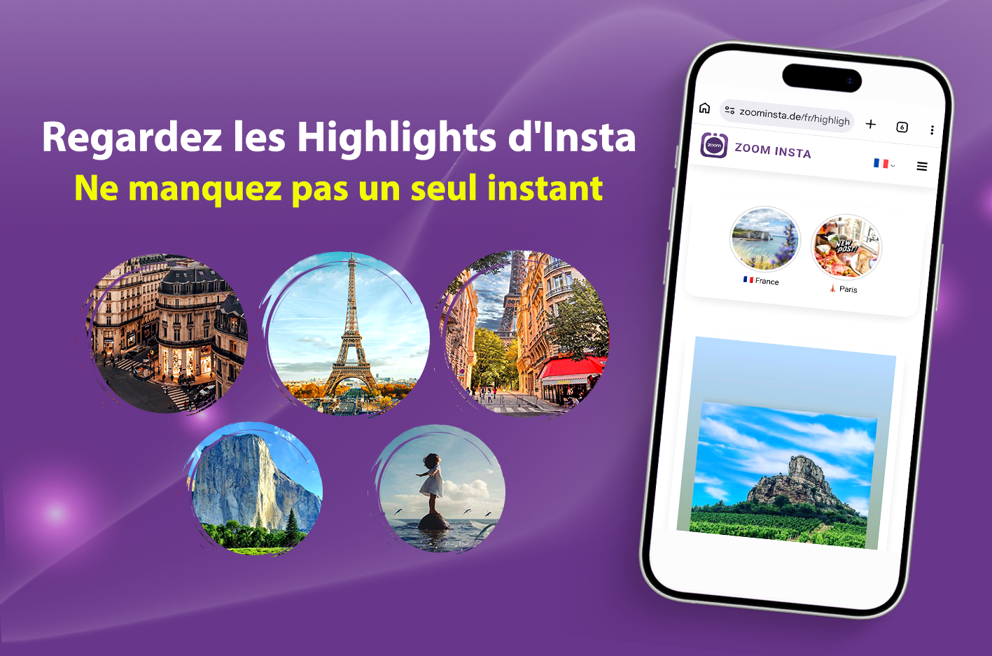 Regardez les highlights d'Instagram en ligne