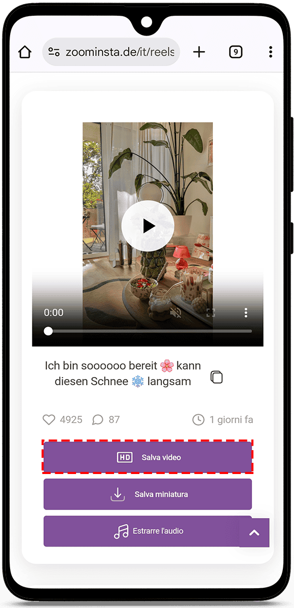 guarda i reel di Instagram