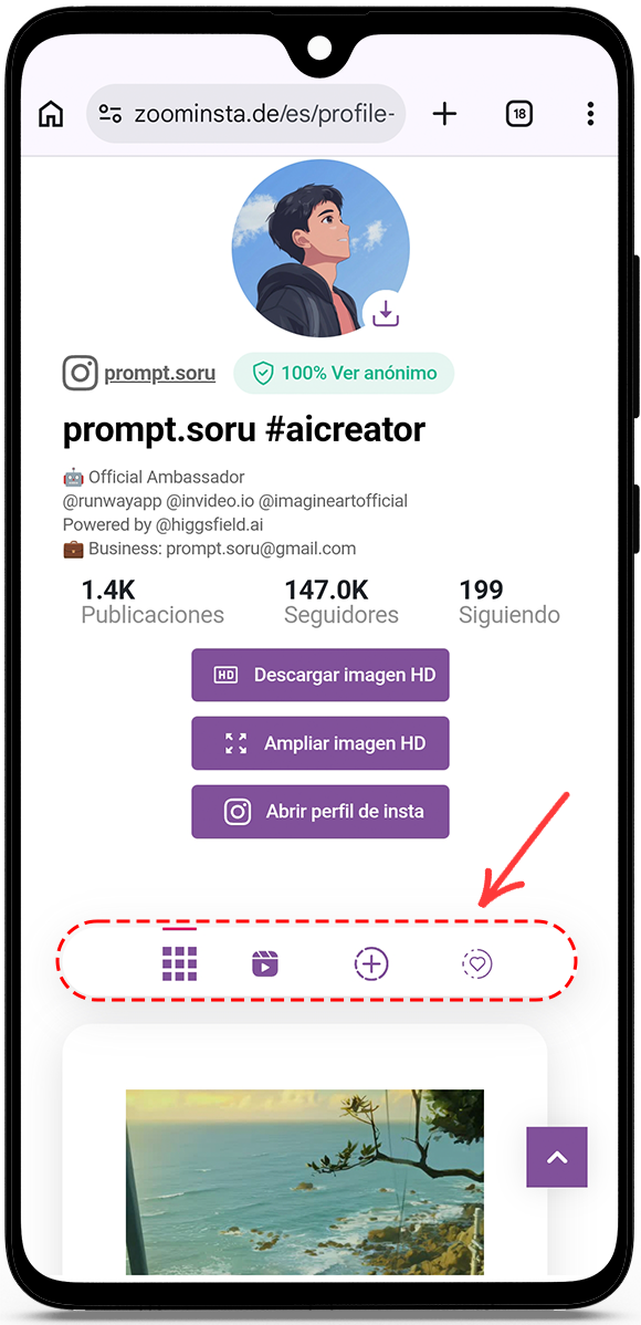 ver perfil de instagram anónimamente